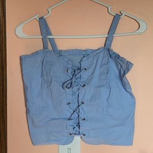 Baby Blue Corset Top
